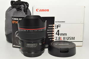 【特上品】 Canon 単焦点広角レンズ EF14mm F2.8 L II USM フルサイズ対応　＃6504