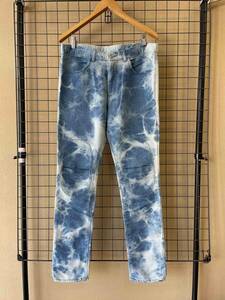 【Alexander Lee Chang/アレキサンダーリーチャン】Slim Fit Bleach Pants size4 スリムフィット ブリーチ パンツ トラウザー ダブルニー