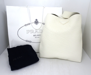 PRADA プラダ 2VY008 2FLC BOLD CALF レザーバッグ ショルダーバッグ F0009 BIANCO WHITE 白