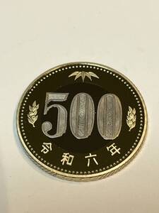 即決あり！　令和6年 プルーフ貨幣セット　出し「500円」硬貨　完全未使用品　１枚 　送料全国110円 ペーパーコインホルダー発送