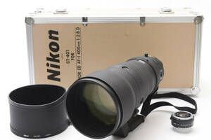 ニコン Nikon NIKKOR ED AF-I 400mm F2.8 D TC-14E テレコンバーター、フード、ケース付き ジャンク