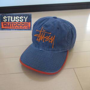 ★即決送込★激レア USA製 90s OLD STUSSY CAP outdoor キャップ 帽子 オールド hat スナップバック old oldstussy ステューシー 6パネル