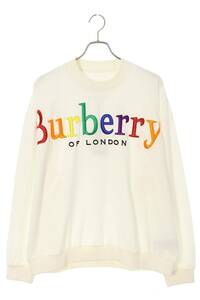 バーバリー Burberry 4549321 サイズ:M レインボーロゴエンブロイダリーパイルスウェット 中古 OM10