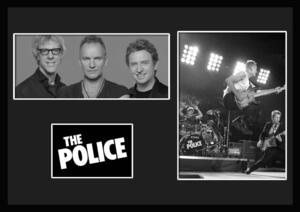 10種類!The Police/ポリス/スティング/Sting/ROCK/ロックバンドグループ/証明書付きフレーム/BW(4-3W)