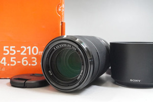 1円~【34】美品　SONY／ソニー　E 55-210mm　F4.5-6.3　OSS　SEL55210　ブラック　ソニーEマウント　APS-C