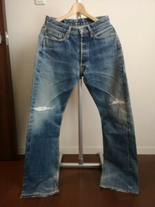 DENIME　ドゥニーム　501XXタイプ　革パッチ　W31　ダメージ有り