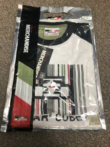 2005 BARホンダ公式 Barcode バーコード Tシャツ M 新品 F1 日本GP 佐藤琢磨 ジェンソン・バトン