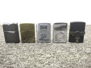 【送料無料】Sh1114-01◯Zippo ジッポー オイルライター 5点セット HARLEY-DAVIDSON 他 1991 1998 1997 1996 2001 ジャンク