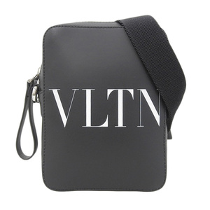 ヴァレンティノ VALENTINO ショルダーバッグ VLTN レザー ブラック 5Y2B0943WJW 中古 新入荷 OB2155