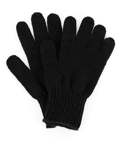 Rothco (ロスコ) 手袋 ウール グローブ 軍手 (8518) Wool Glove Liners Black ブラック (L)