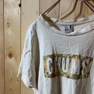 [KWT3258] CHUMS 半袖Tシャツ レディース ホワイト S ポス