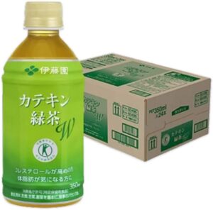 [トクホ]【伊藤園 健康体 公式通販】カテキン緑茶Ｗ PET 350ml×24本 国産茶葉使用 ノンカロリー ペットボトル お茶