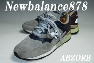 ATX555/最終価格！完全売り切り！New Balance/ニューバランス/NB878/25㎝/D/灰/ロー/良品/存在感抜群！注目の１足！早い者勝ち！