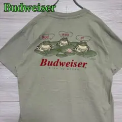 【入手困難】Budweiser バドワイザー　Tシャツ　Lサイズ　カエル　海外