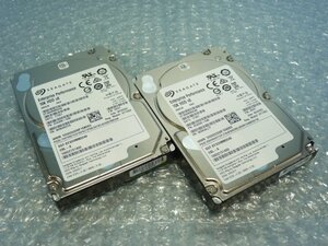 1QOQ // 2個セット SEAGATE ST300MM0048 300GB 2.5インチ SAS HDD 12Gb 10K(10000)rpm 15mm // Fujitsu PRIMERGY RX2540 M2 取外