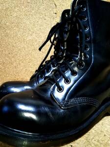 【Dr.MARTENS】ドクターマーチン 英国製 1919 PW スチールトゥ 10ホールブーツ UK7 (26cm ) 10EYE STEEL TOE BOOTS BLACK 入手困難 貴重