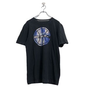 NIKE 半袖 プリント Tシャツ S ブラック ナイキ バスケットボール スポーツ 古着卸 アメリカ仕入 a506-6894