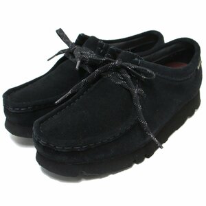 Clarks クラークス ブラック 黒 4 1/2(23.5cm) Wallabee ワラビー Gore-TEX ゴアテックス シューズ 靴 モカシン レースアップ 防水