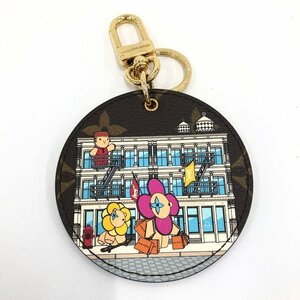 LOUIS VUITTON ルイヴィトン モノグラム ポルト クレ・イリュストレ ニューヨークシティ M00873 DI4262 箱付き【CIAQ7017】