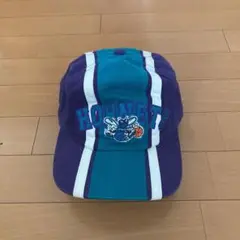 激レア90s Charlotte Hornets 刺繍ロゴ  キャップ 帽子