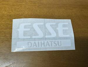 [送料込][ホワイト] エッセ ESSE L235S L245S カッティングステッカー シール ダイハツ DAIHATSU