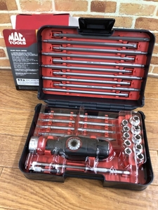 003☆未使用品☆MACTOOLS ＤＵＡＬラチェットスクリュードライバー＆ナットドライバセット SBDR41SN