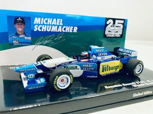 【送料無料】1/43 Minichamps Benetton Renault ベネトン B195 M.Schumacher シューマッハ Winner Brazilian GP 1995 レジン製 タバコ仕様