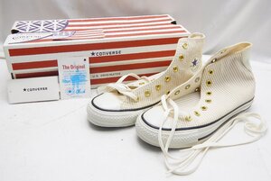 CONVERSE コンバース☆オールスター シアーサッカー HI ベージュ 22.5cm☆未使用保管品☆E1024898