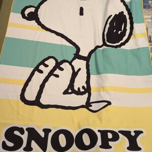 SNOOPY　スヌーピー★BIGバスタオル　グリーン　100×180cm