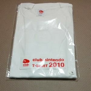 送料無料 新品 未開封 クラブニンテンドー2010 Tシャツ サイズL 任天堂