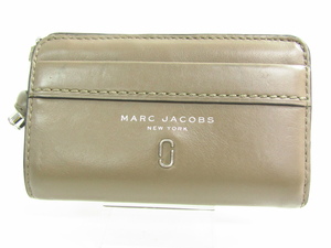 MARC JACOBS マークジェイコブス 2つ折り財布 グレージュ系（小銭入れあり）▼AC22845