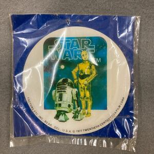 昭和レトロ スターウォーズ バッチ 1977年 当時物 素材はプラ板 デッドストック R2-D2