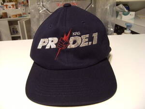 廃番★平成レトロ★90年代★当時物 プロレス 格闘技 PRIDE.1 プライド 第1回大会 帽子 キャップ★柔道 カラテ 高田延彦 ヒクソングレイシー