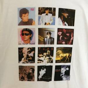 Vintage Bryan Ferry Shirt Mens Large 12 Album Covers Art Rock White 2002 Cotton 海外 即決