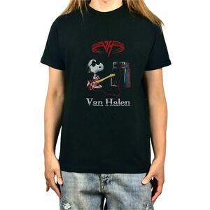 未使用 新品 SNOOPY スヌーピー Van Halen ヴァンヘイレン サングラス ギター Tシャツ S M L XL ビッグ オーバーサイズ XXL~5XL ロンT 対応