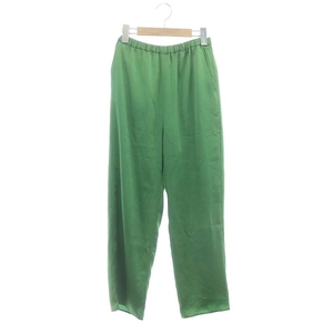 ユナイテッドアローズ A DAY IN THE LIFE UNITED ARROWS Satin Easy Pants パンツ イージー ドロスト 36 緑 /NR ■OS レディース