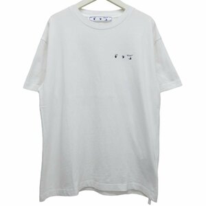 美品 21AW Off-White オフホワイト 半袖 palace arrowreg t-shirt Tシャツ カットソー オーバーサイズ S ホワイト ◆