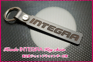 インテグラ AV DA 1 2 5 6 7 8 9 DB 1 2 X R Z T E Xi Si DC 3ドア タイプ R S MT AT INTEGRA ロゴ ジェットブラックレザー キーホルダー