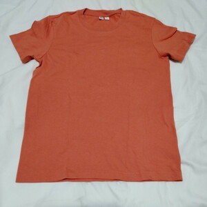 UNIQLO　ユニクロ　レディースM　半袖Tシャツ　くすんだオレンジ