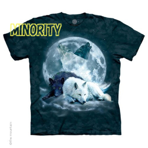 狼Tシャツ YIN YANG WOLF MATES / 男女兼用 / ウルフ / WOLF / オオカミ / おおかみ