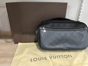 1円スタート LOUIS VUITTON ルイヴィトン ワンショルダーバッグ ボディバッグ N41288 アンブレール ダミエ・アンフィニ ブラック FO4144