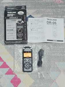 TASCAM(タスカム) DR-05 VER3？ リニアPCMレコーダー　箱あり　現状品　