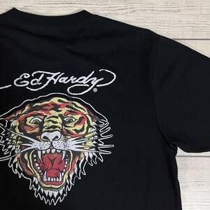 ★ Ed Hardy (エドハーディー) ★ 半袖Tシャツ 4Lサイズ 黒色 タイガープリント TATTO アメカジ LA 西海岸 (タグ付き新品未使用