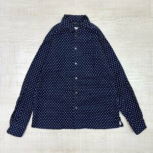 Engineered Garments エンジニアド ガーメンツ DOT SHIRT ドット 長袖 シャツ NEPENTHES ネペンテス アメリカ製 NAVY ネイビー 系 サイズ S