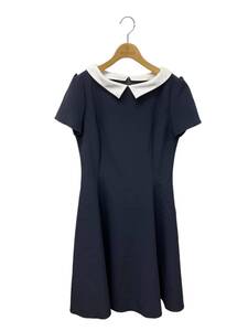 FOXEY NEWYORK フォクシー ワンピース 42 ネイビー 衿付き New Standard Dress