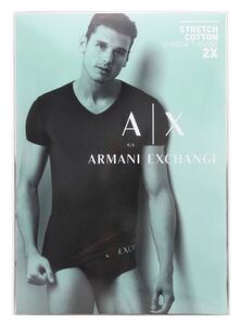 『ARMANI』 / アルマーニ Vネック Tシャツ 2枚セット Lサイズ 新品未使用品