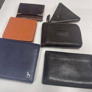 ◆6点◆ ヘジス コインケース 二つ折り財布 小銭入れ 名刺入れ パスケース 折り財布 WALLET HAZZYS saint clair moblis 本革　ブランド