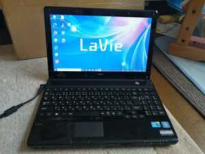 良好・格安◆13.3インチ NEC LaVie LM550/E 高性能Coer i3 4GB 爆速SSD 256GB 無線lan DVDドライブ Windows10&office2007◆