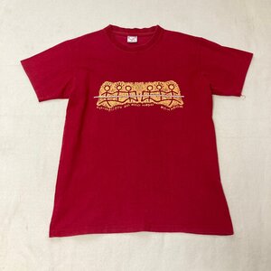 MALQUIN　ECUADOR製　プリント Tシャツ　レッド/赤　S