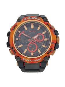 CASIO◆ソーラー腕時計_G-SHOCK/デジアナ/ラバー/BLK/BLK